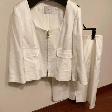 화이트 UMA 자켓 셋업