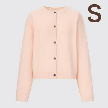 유니클로C 캐시미어 크루넥 숏 가디건