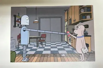 공개 1주년 기념 영화 로봇 드림즈 입장객 특전 엽서 (신주쿠 한정판)