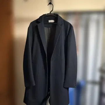 grn 롱 코트 네이비 L 사이즈