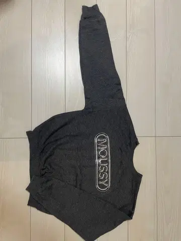 MOUSSY 그레이 맨투맨 F 사이즈