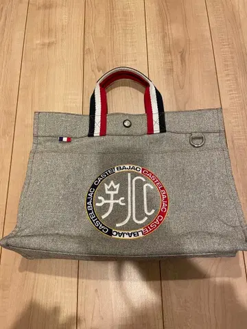 까스텔바작 로고 자수 데님 미니 토트백 카트백