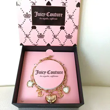 [ 미사용 새상품 ] Juicy Couture 하트 참 팔찌
