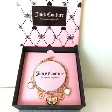 [ 미사용 새상품 ] Juicy Couture 하트 참 팔찌