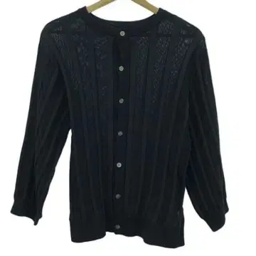 [ 새상품급 ] ZUCCa / 주카 | 스트라이프 플리츠 니트 가디건