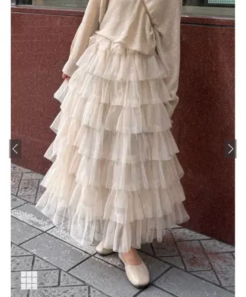 GRL 튤 티어드 볼륨 스커트 ru1300