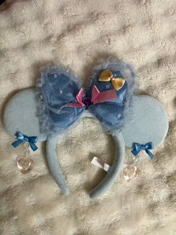 미니 머리띠 스카이블루