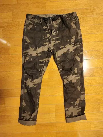 코엔 카모 패턴 캐주얼 팬츠 L