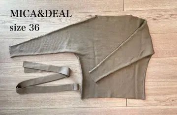 MICA&DEAL 운모 마이카앤딜 돌먼 슬리브 벨트 포함 긴팔 상의