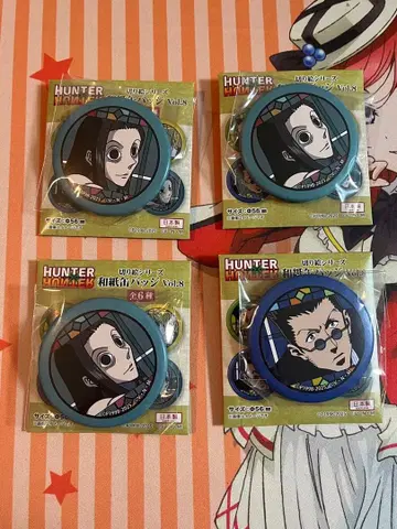 HUNTER x HUNTER 와시 캔뱃지 이르미 레오리오