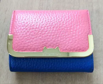 츠모리치사토 컴팩트 삼단 접이식 지갑 고양이 새상품급