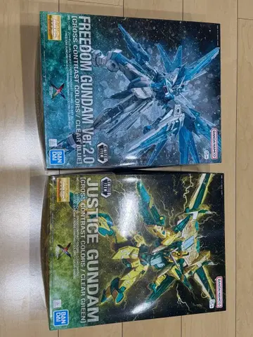 [ 미조립, 2개 세트 ] MG 1/100 프리덤 건담 & 저스티스 건담