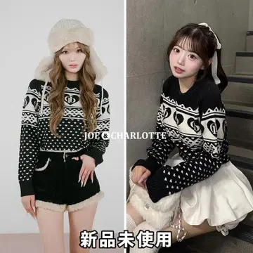 다리치 darich DD 아가일 니트탑 블랙 BLK