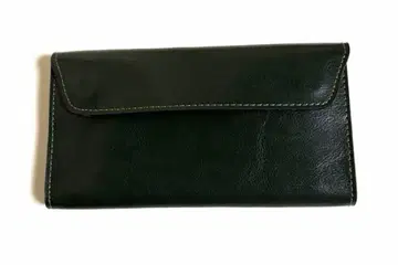 천연 가죽 지갑 ( 짙은 녹색 )