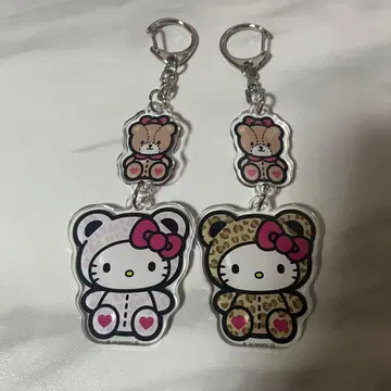 아베일 헬로키티 2단 아크릴 키링 미사용 새상품