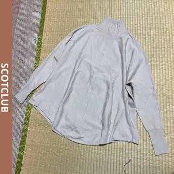 SCOT CLUB 스콧 클럽 심플 무지 하이넥 니트 긴팔 9호