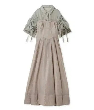 SNIDEL 자카드 베어 도킹 원피스