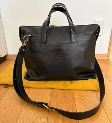 [ 새상품급 ] 일비종떼 가죽 2WAY 비즈니스 백 블랙