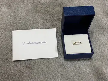 반돔 아오야마 7호 비금속 반지 K10 화이트 골드