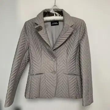 MADAM JOCONDE 라핀 그레이 자켓 양가죽 포함 사이즈 42