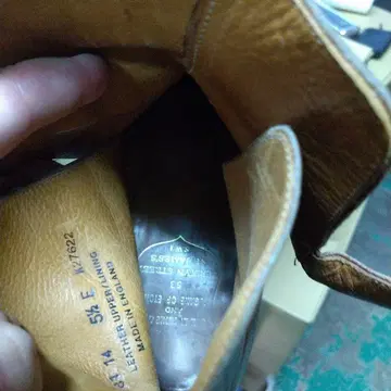 폴 센스 콘 가죽 앵클부츠 5 1/2 E 다크 브라운