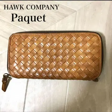 호크 컴퍼니 [ Paquet ] 천연 가죽 인트레차트 장지갑