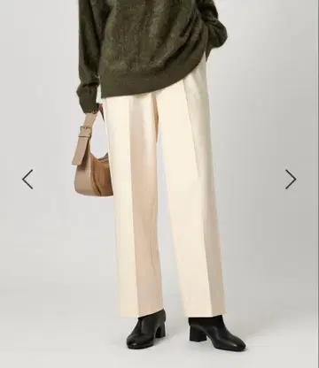 속기모 백 밴딩 스트레이트 팬츠 워셔블