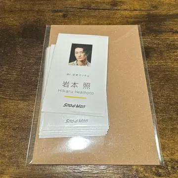 Snow Man 명함 카드