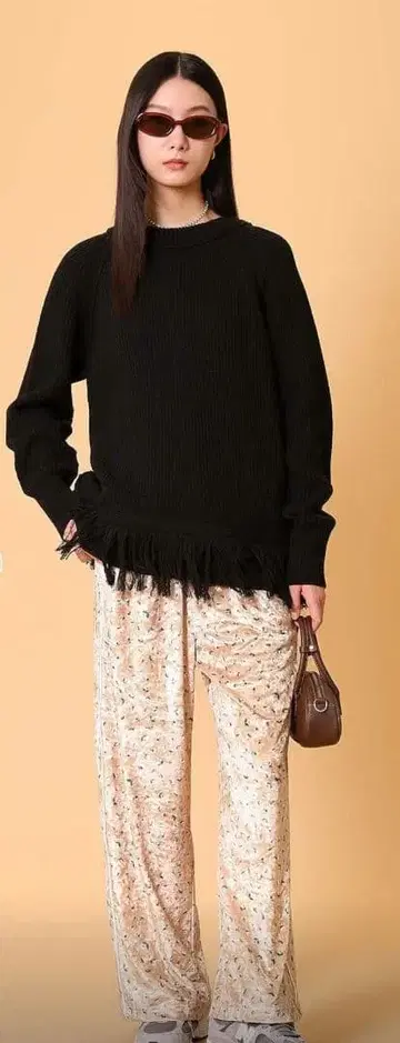 DISPATCHER NO.8 플라워 패턴 벨로아 팬츠 가을 겨울 의류