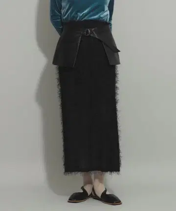 레이빔스 프린지 스커트