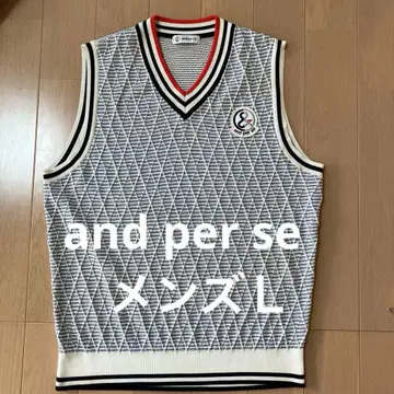 and per se 골프 베스트 남성용 L