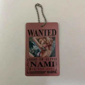 나미 수배서 메탈 플레이트 키링 ONEPIECE