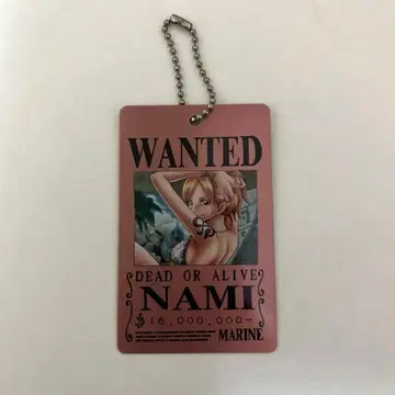 나미 수배서 메탈 플레이트 키링 ONEPIECE
