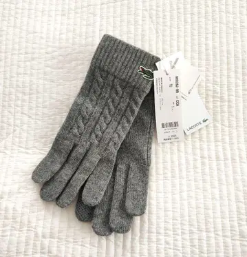 새상품 라코스테 장갑 케이블 니트 그로브 스마트폰 터치 가능 남성용