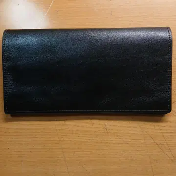 블랙 가죽 지갑