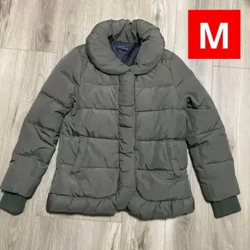 버튼 다운 자켓 사이즈 M 카키색 여성용 M