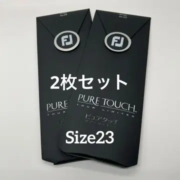 풋조이 퓨어 터치 왼손용 골프 그로브 2장 세트 남성용 23
