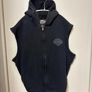 할리데이비슨 슬리브리스 집업 후드티 후드 드로 코드