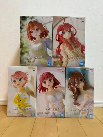 반다이 5등분의 신부 피규어 5체 세트