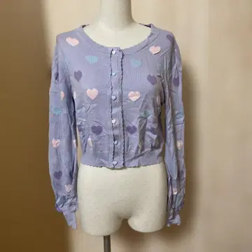 AngelicPretty 캔디 페티트 하트 가디건