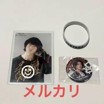 M!LK 야마나카 유타로 브로마이드 사인 실리콘 밴드 캔뱃지