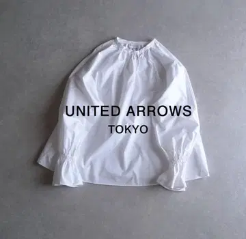 새상품급 유나이티드 애로우즈 TOKYO 2만 개더 블라우스 셔츠 D583