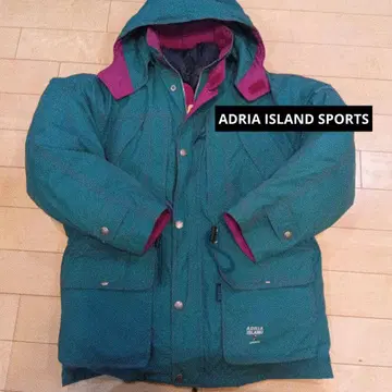 ADRIA ISLAND 다운 자켓 터콰이즈/퍼플 남성용