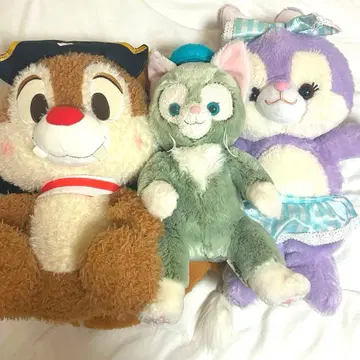 디즈니 젤라토니 스텔라 루 칩 칩 데일 봉제 인형 4개