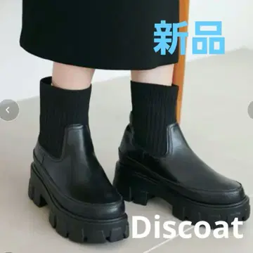 Discoat 트랙 밑창 삭스 부츠 L