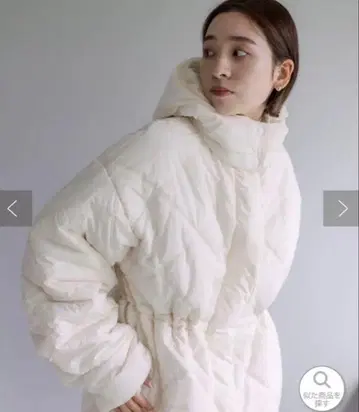 mystic 퀼팅 후드 코트