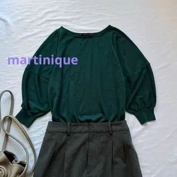 마르티니크 martinique 울 벌룬 슬리브 니트