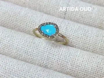 ARTIDA OUD 터콰이즈 파베 다이아몬드 반지