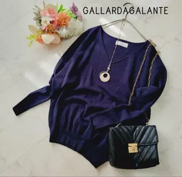 GALLARDAGALANTE 네이비 V넥 니트