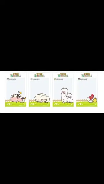 목장이야기 Let's! 바람의 그랜드 바자르 특전 아크릴 카드 4종